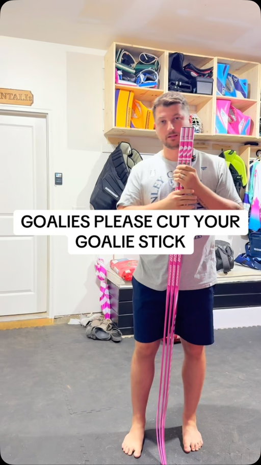 I promise cutting goalie sticks will benefit you when you play the puck! Try it before you knock it!