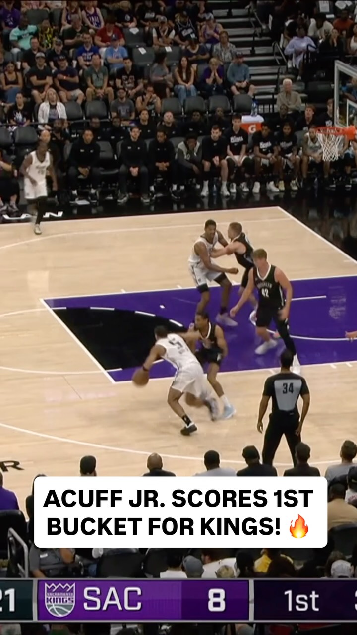 @dariusacuff5 hits the jumper for his FIRST BUCKET with the @sacramentokings! 🔥 California Classic on Prime, ESPN+, NBA TV <link in bio>