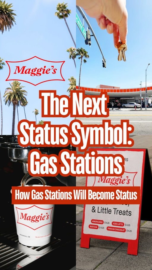 The next status symbol will be the gas station you go to. 

￼Because in 2027 LA is getting its first ever luxury gas station called Maggie’s.

￼We can imagine it’ll be the Erewhon of gas stations with nice beverages and prepared foods.

Do you think gas stations will become status symbols?

#statussymbol