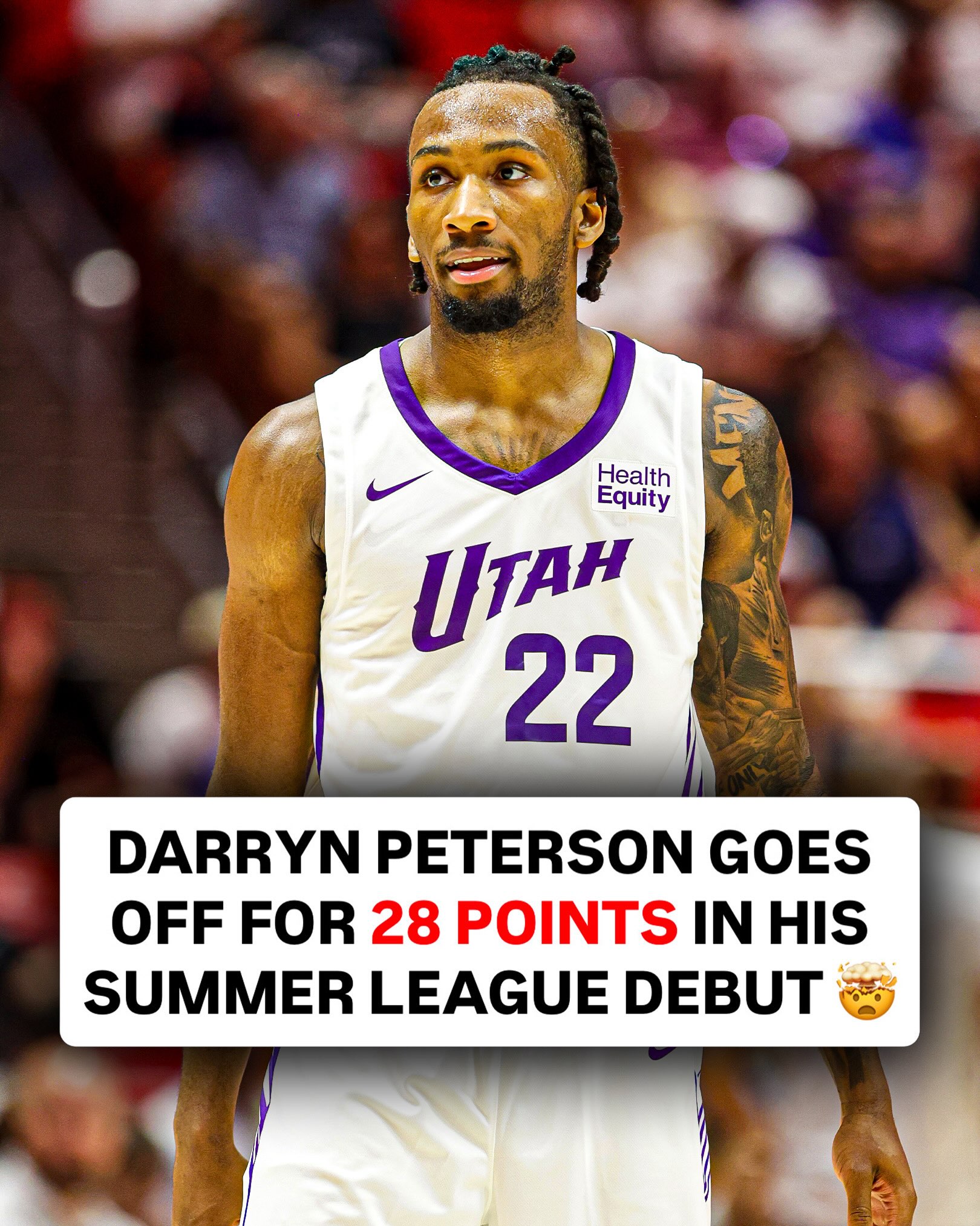 Darryn Peterson SHOWED OUT in his Summer League debut, scoring 28 points in just 27 minutes 😳🔥

Future NBA star 👀