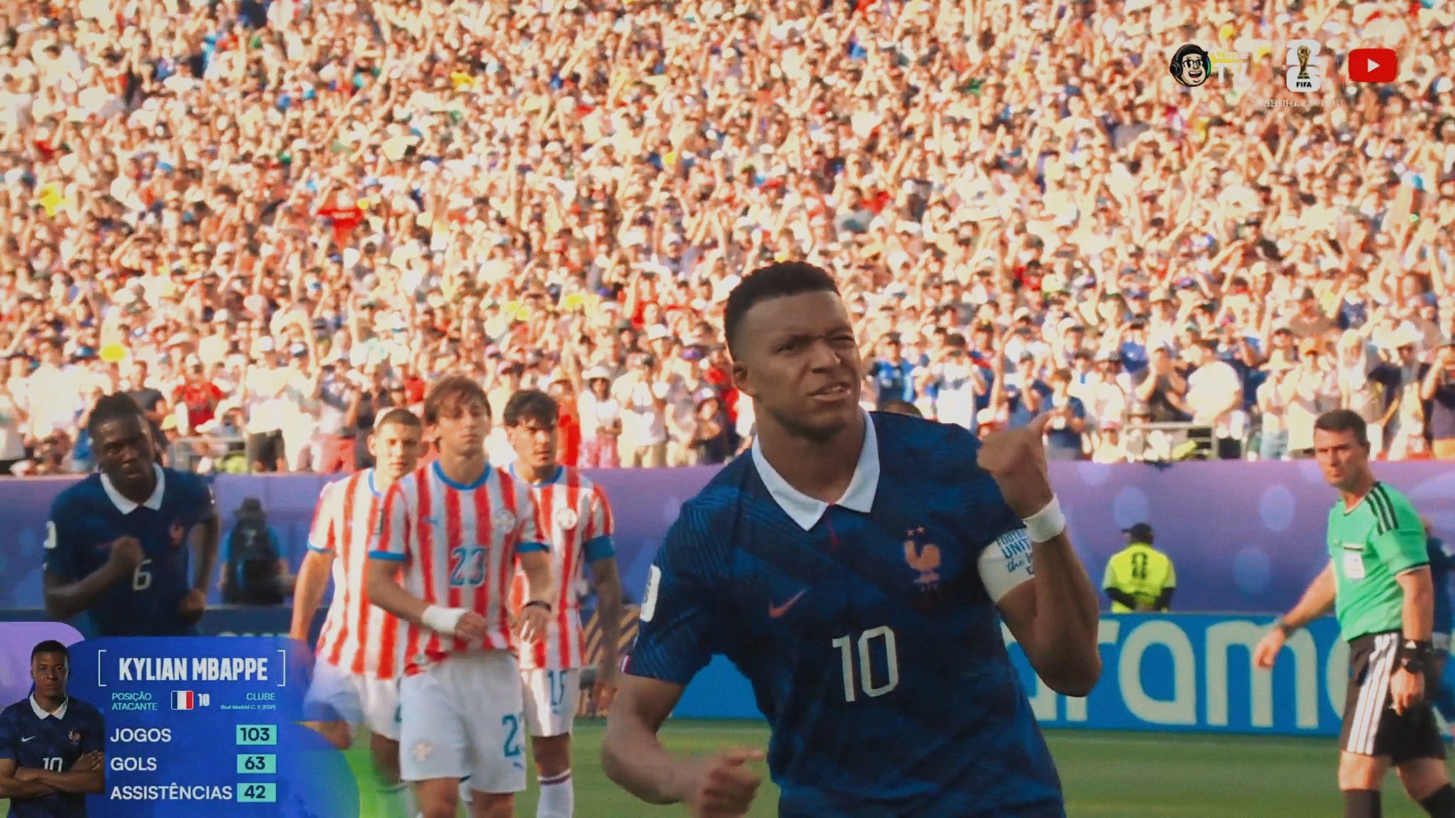 Se o general fraquejar, o soldado vai ser o quê? ⚽
Nunca. Jamais. Em hipótese alguma tente intimidar Kylian Mbappé. 🔥

ELE NASCEU PARA VIVER MOMENTOS COMO ESTE 🇫🇷⭐

🚨 𝐒𝐄 𝐓𝐄𝐌 𝐂𝐎𝐏𝐀, 𝐄𝐒𝐐𝐔𝐄𝐂𝐄! É na CazéTV! 🤩📺

#CopaNaCazéTV #CoberturaCazéTV #Cztv27 #Original #FIFAWorldCup #CopaDoMundo