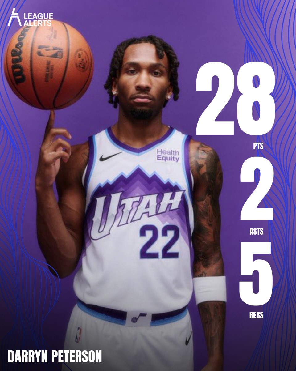 DARRYN PETERSON LAST NIGHT

28 POINTS
5 REBOUNDS 
2 ASSISTS 
11/21 FGM
4/7 3PM
27 MINUTES
