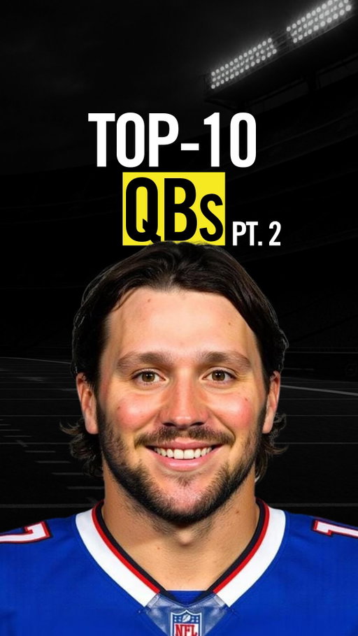⬇️ Comment “MVP” for my Top-150

Top-10 QBs in Fantasy Football 2026 (Part 2)

Everyone is ranking the top-10 quarterbacks wrong this year — and that includes many of you in the comments from Part 1.

Number 5 = Joe Burrow.
Tore ligaments in his foot in Week 2, yet still averaged 270 passing yards and 2.5 touchdowns per game after returning...
Give him a full season with these weapons, and the ceiling gets ridiculous.

Number 4 = Caleb Williams.
Ranked second in deep-ball attempts, cut down the turnovers late, and engineered seven comeback wins...
If he takes one more leap, Top-3 is absolutely in play.

Number 3 = Lamar Jackson.
The rushing numbers dipped, but he still ranked fourth in fantasy points per dropback while battling injuries all year...
Whether it comes through the air or on the ground, the ceiling is still absurd.

Number 2 = Drake Maye.
Led the NFL in yards per attempt and completion percentage during a Super Bowl run...
New England upgraded both the weapons and offensive line.
Another elite fantasy finish feels inevitable.

But the throne still belongs to number 1.
It’s Josh Allen.

#FantasyFootball
#FantasyFootballAdvice
#FantasyFootballDraft
#FantasyFootballTips
#FantasyFootballLeague