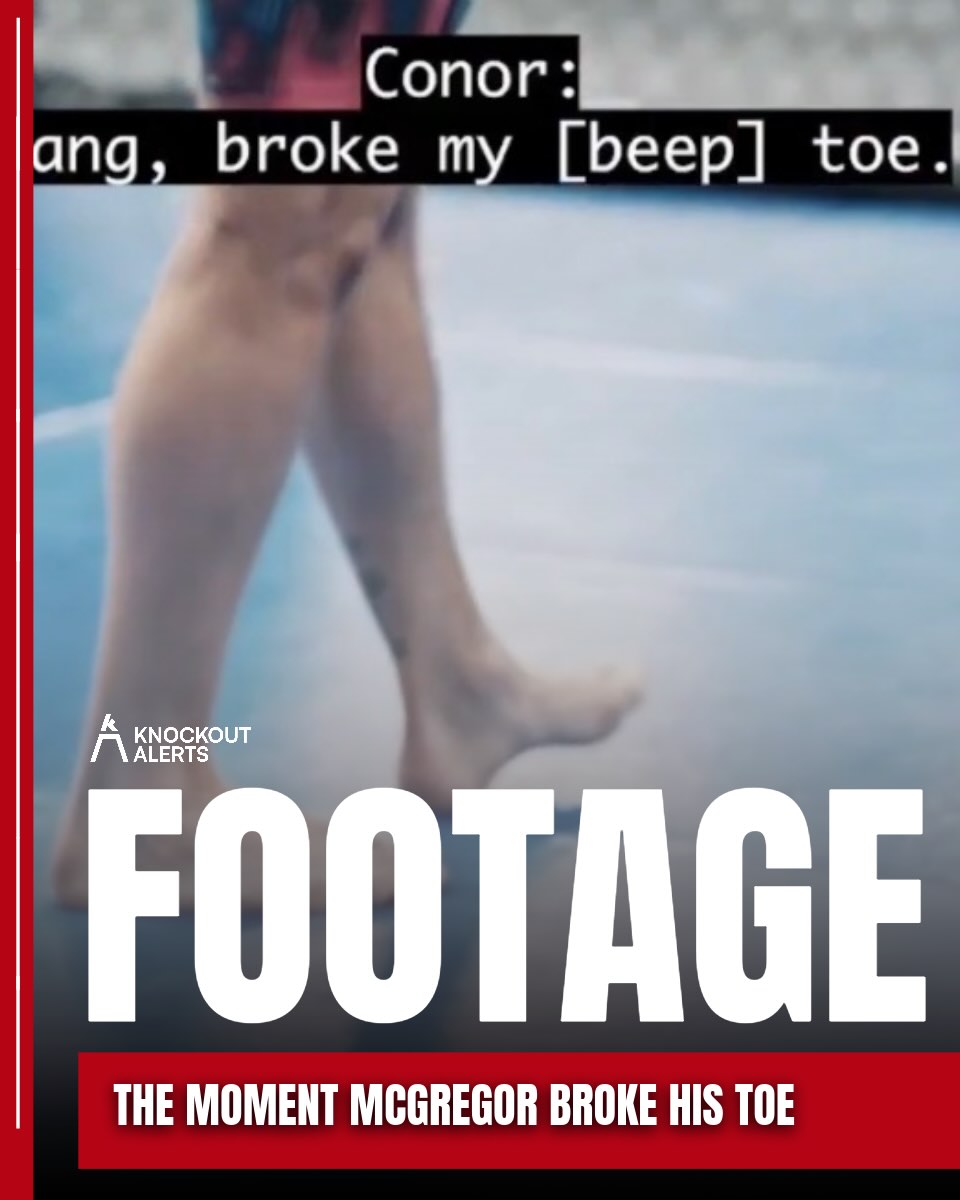 Footage has surfaced showing the training accident that broke Conor McGregor’s toe and forced him out of his 2024 bout with Michael Chandler. He was sparring without full protective gear when it happened. It’s still the only time McGregor has ever pulled out of a UFC fight. 😬
(via ufc)
