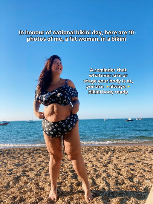 “I can only wear that when I’m smaller” erm, NO BABES. You can wear it right now. You don’t have to change/shrink your body in order to wear the clothes you want. Wear them now. Memories are literally waiting to be made, don’t miss out on them because you don’t think you’re worthy as you are. 🩵