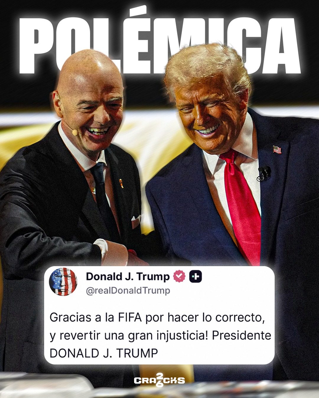 🚨 LA CASA BLANCA SE METIÓ POR BALOGUN

🇺🇸 El caso Folarin Balogun tomó un giro inesperadísimo antes del Estados Unidos vs Bélgica.

📞 Según Ben Jacobs, la Casa Blanca contactó directamente a FIFA para pedir una revisión de la roja del delantero.

⚖️ FIFA no quiso comentar sobre esa llamada y apuntó a la decisión de su comité disciplinario independiente.

🔥 Fuentes aseguran que el fallo se tomó solo bajo el Artículo 27 y sin influencia externa.

🗣️ Pero Donald Trump celebró la decisión: “Gracias FIFA por hacer lo correcto y revertir una gran injusticia”.