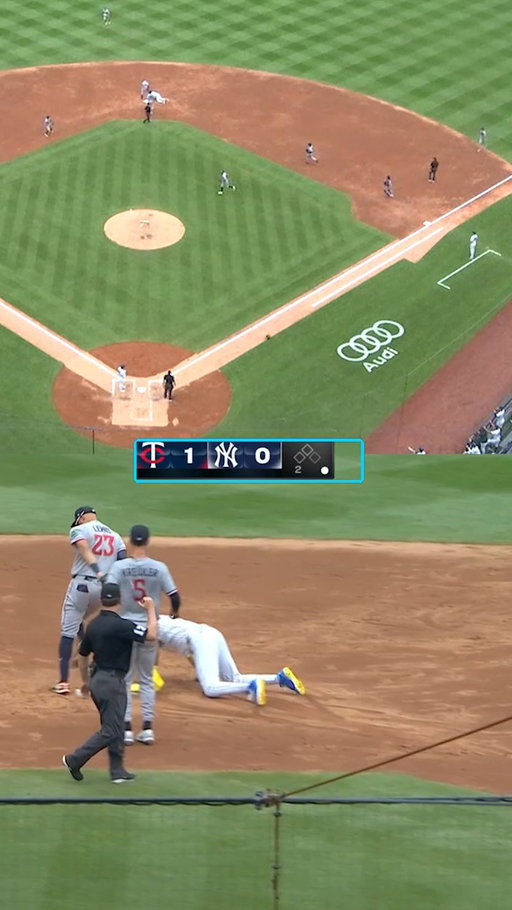 Jazz Chisholm Jr. got backpicked by the catcher after he seemingly changed his mind about stealing second base. Or something like that idk