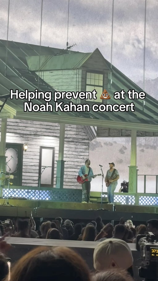 Stopping people from pooping at the @noahkahan concert with @physicianschoice 🫡

#physicianschoice #ad #noahkahan #poopgate