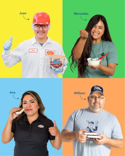 July is National Ice Cream Month, but at Wells, we celebrate all year long! 🍦✨

Meet a few of the faces behind your favorite treats - Juan, Mercedes, Ana & William! 📸 

Ready to join the Ice Cream Dream Team? Explore our open roles and start your career today at the link in our bio!
