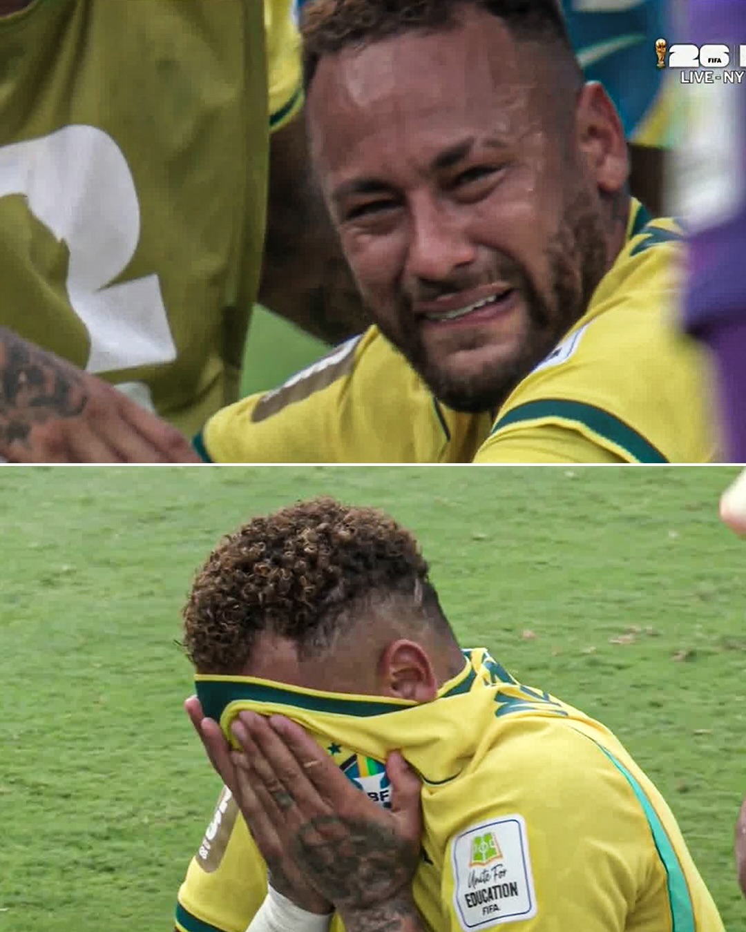 Neymar emotional as his World Cup dreams come to an end 💔🥺