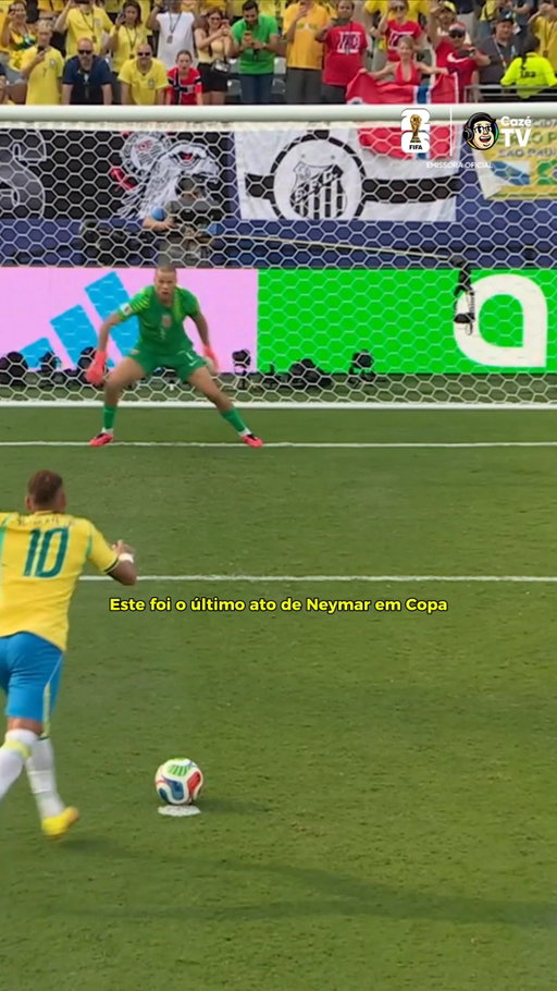 ASSIM FOI O ÚLTIMO ATO DE NEYMAR JR EM COPAS DO MUNDO: PÊNALTI, PROVOCADA NO GOLEIRO E BOLA NA REDE 
ELE MANDOU ESCOLHER O LADO E GUARDOU, MAS JÁ NÃO TINHA MAIS TEMPO PRA NADA! ❌🇧🇷

🚨 𝐒𝐄 𝐓𝐄𝐌 𝐂𝐎𝐏𝐀, 𝐄𝐒𝐐𝐔𝐄𝐂𝐄! É na CazéTV! 🤩📺

#Cztv27 #Original #TempoRealCazéTV #CopaNaCazéTV #FIFAWorldCup #Neymar