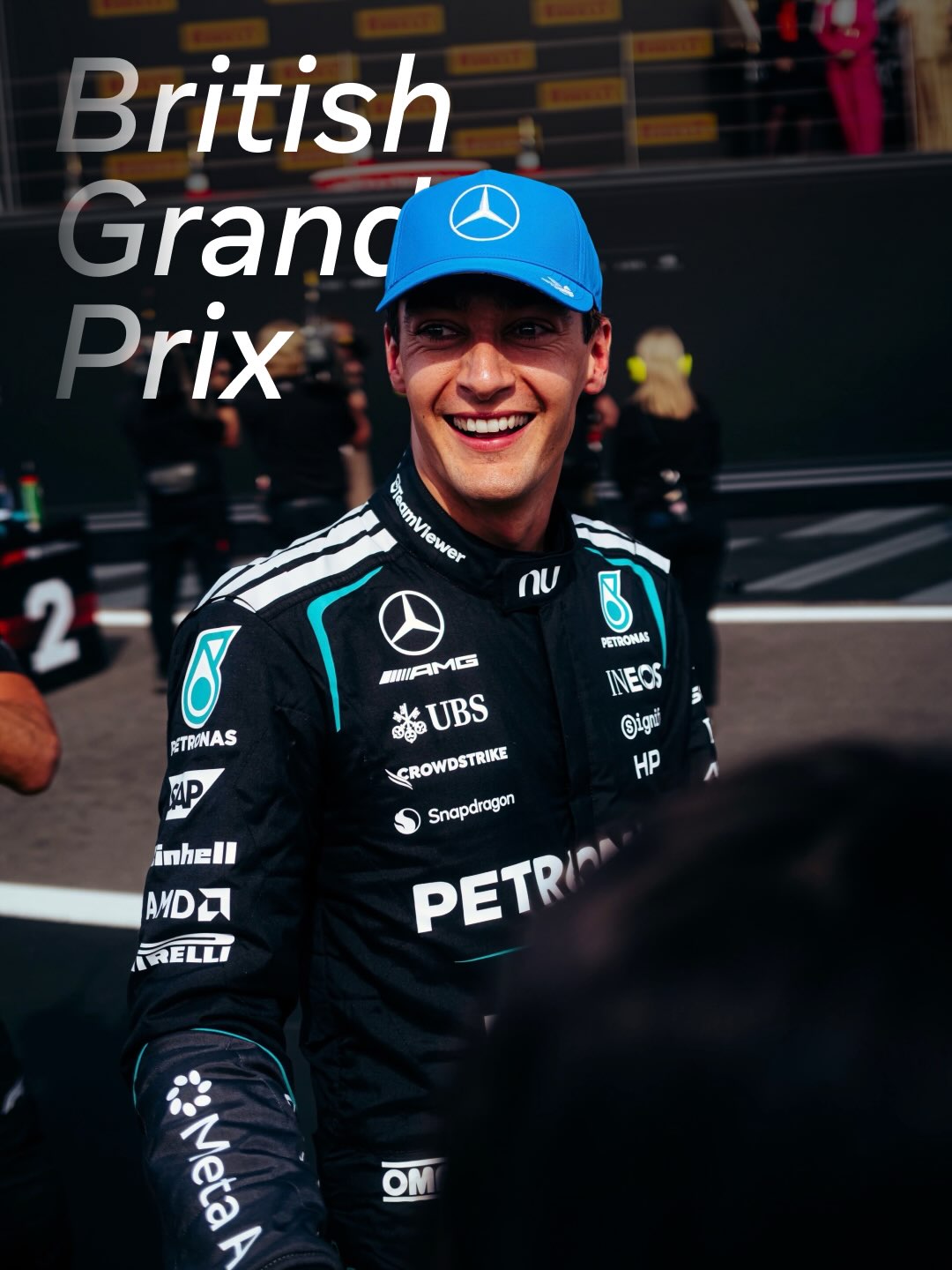 British Grand Prix weekend with @mercedesamgf1.

Looking good from helmet to sleeve. 👀