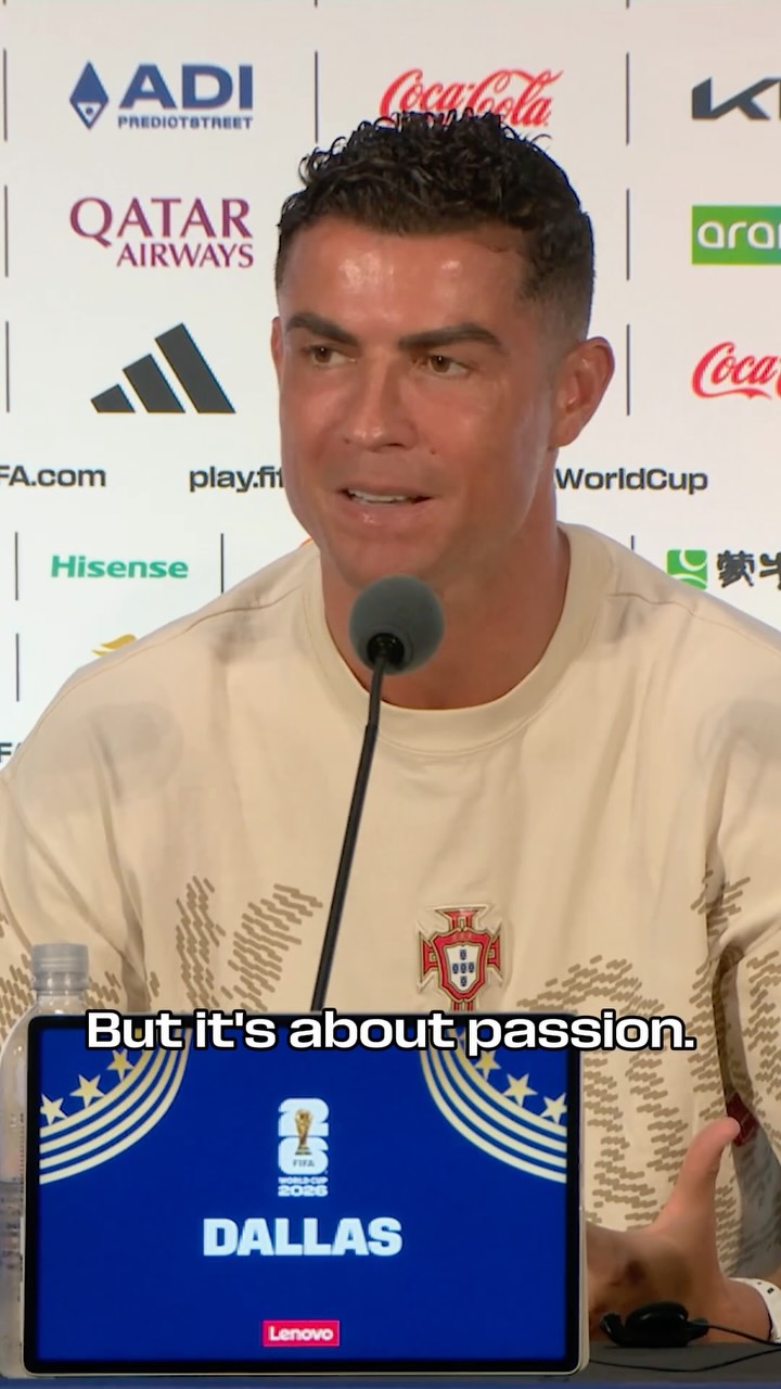 🗣️ “It’s about passion”, Cristiano Ronaldo. 🇵🇹

#FIFAWorldCup