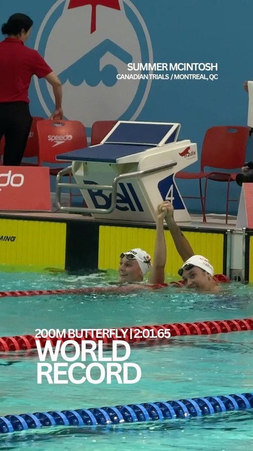 This one means the world, thank you everyone for cheering me there 🤍❤️

WORLD RECORD 🦋 
200M FLY - 2:01.65