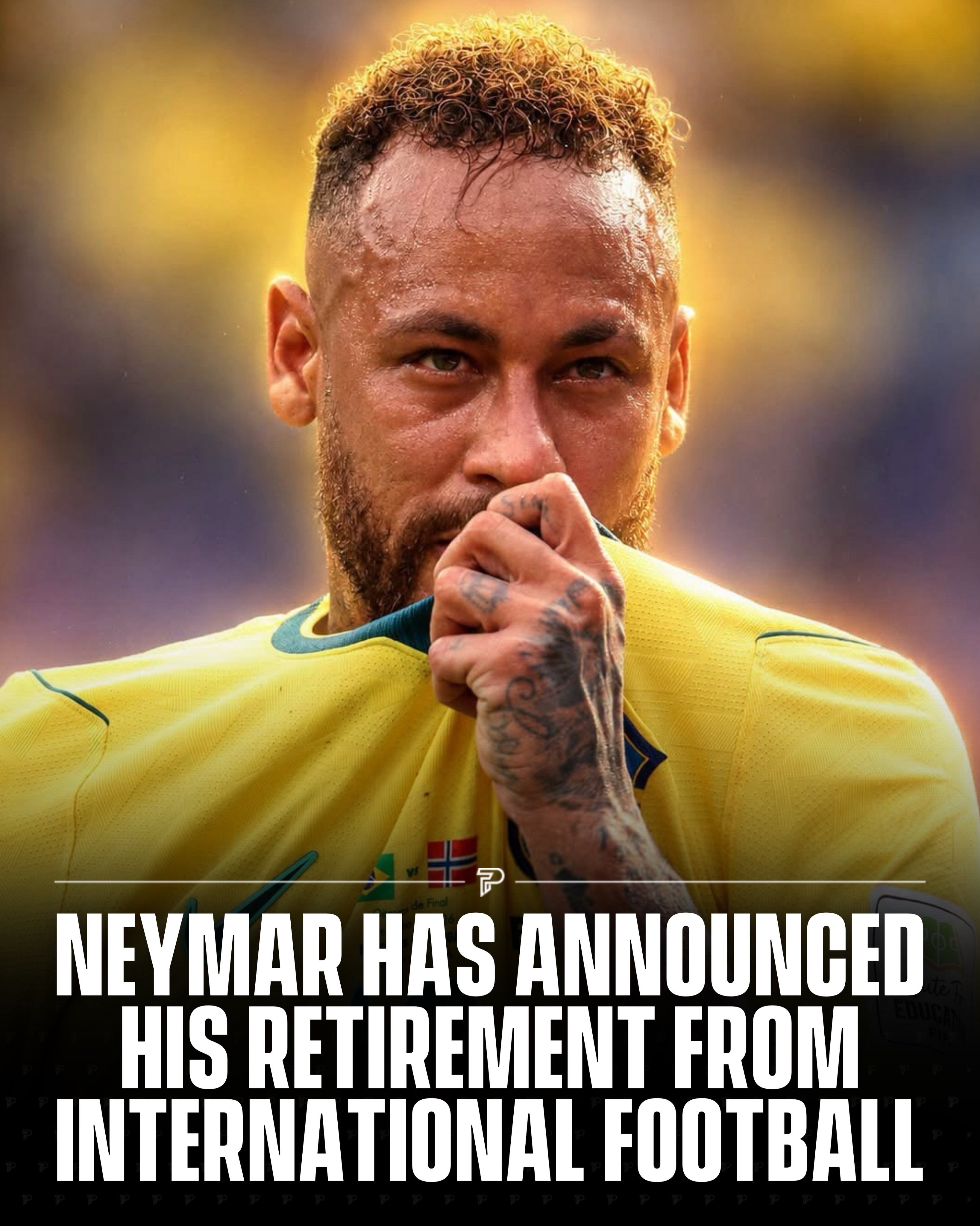 Neymar has officially announced his retirement from international football after Brazil’s World Cup exit. 🇧🇷💔

The Brazilian icon confirmed that his journey with the national team has come to an end following Brazil’s 2-1 defeat to Norway in the Round of 16, closing the chapter on one of the most memorable international careers of his generation.

Thank you for the memories, Neymar. 🇧🇷🐐 

#Pubity #News #WorldCup #WorldCup2026