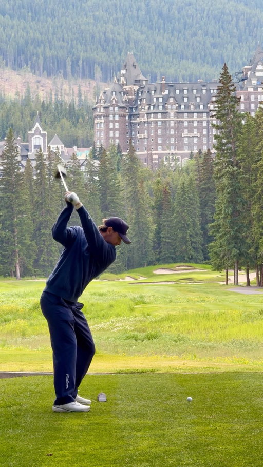 Get used to a lot of mountains on my timeline this week @banffspringsgolfcourse