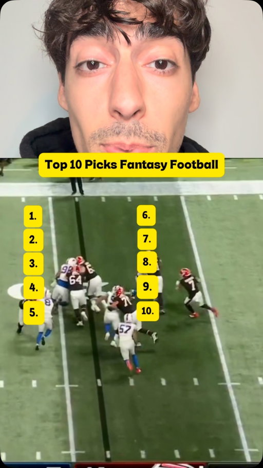 The top 10 picks fantasy football!! #nfl #fantasyfootball #fantasyfootballadvice #fantasyfootballtips #nflfantasy