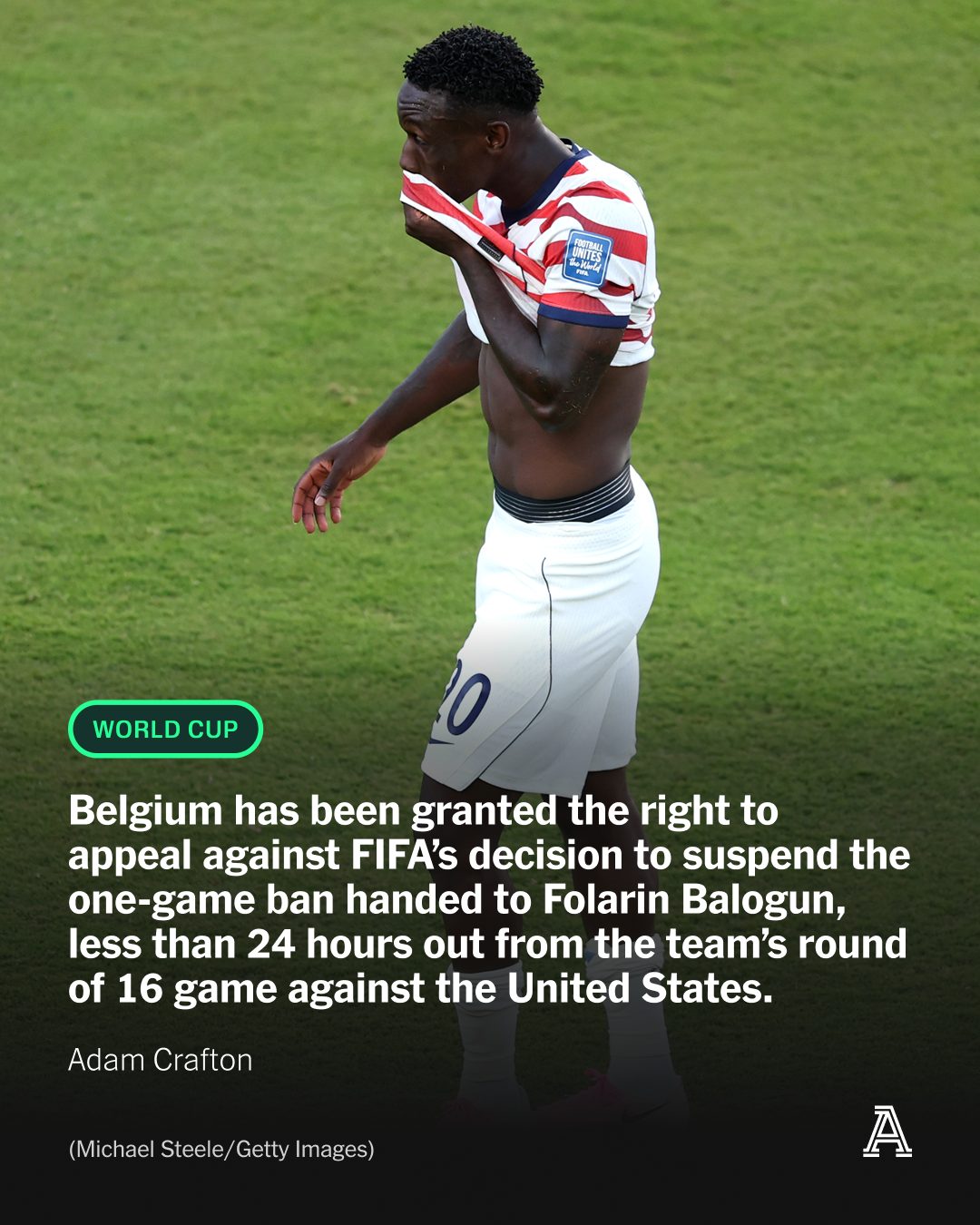 Belgium have been granted the right to appeal against FIFA’s decision to suspend the one-game ban handed to Folarin Balogun.

Despite being dismissed against Bosnia and Herzegovina, the USMNT striker is now available to face Belgium in the round of 16 on Monday night after an intervention involving U.S. President Donald Trump, government officials, U.S. Soccer and an extensive legal team.

Both U.S. Soccer and the Belgian federation have now been asked to make submissions, with a member of the FIFA appeals committee – who does not represent a federation in either UEFA or CONCACAF, so as to avoid any potential conflict of interest – has been selected to hear the case.

It is unclear whether a decision will be made before the game kicks off.