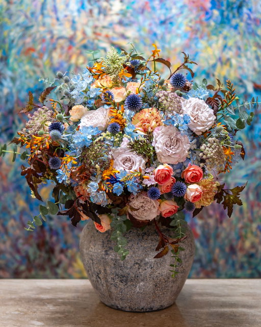 Art Inspired Bouquet “Ultra”
from a painting by Jean-Marie Haessle