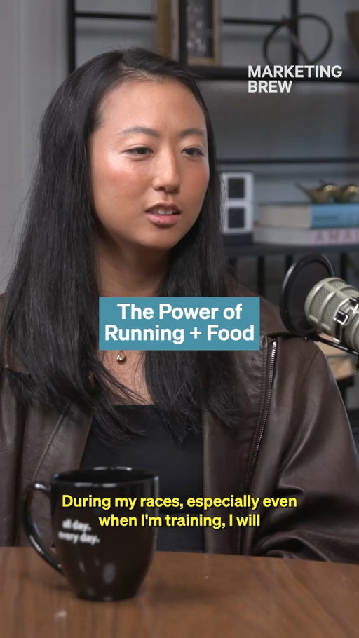 Creator @justinehuang_  has ice cream, cookies, and even alcohol while running—and that's what she's best known for. 🍦 See our sit-down conversation with Justine exclusively on our YouTube and LinkedIn.