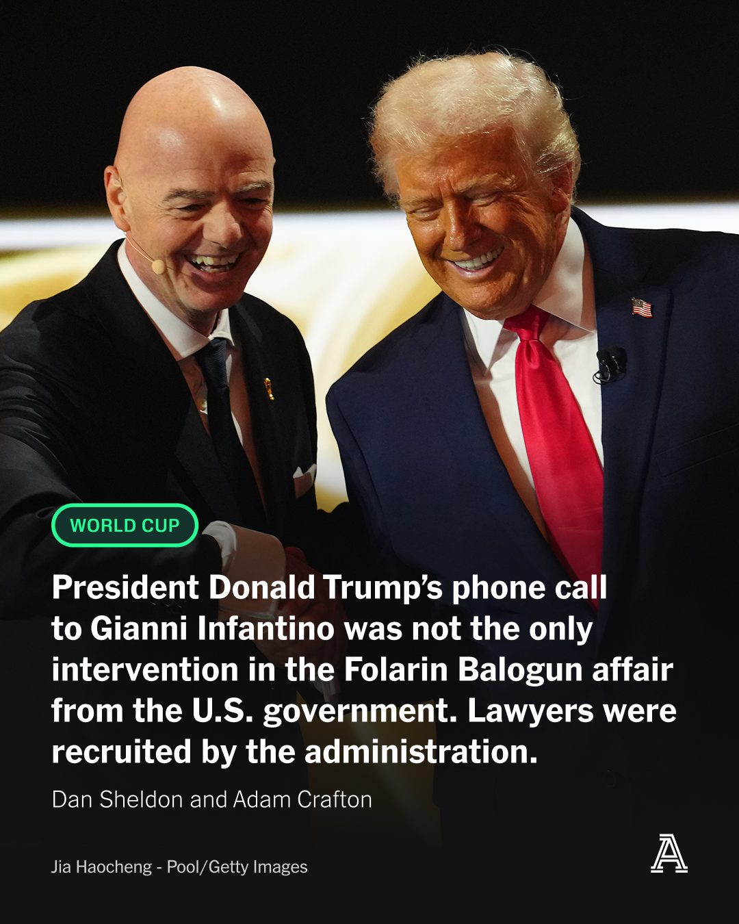 President Donald Trump has been an elusive figure throughout this World Cup. Or he was until the middle of last week, when he picked up the phone to call Gianni Infantino.

After Folarin Balogun's red card appeared to rule him out of the USMNT's round of 16 match, FIFA suspended his automatic one-game ban, despite there being no formal appeals process.

The Athletic investigated how the decision unfolded, the behind-the-scenes efforts to make Balogun available, and why it has reignited questions about FIFA's relationship with Trump and the governing body's application of its own rules.