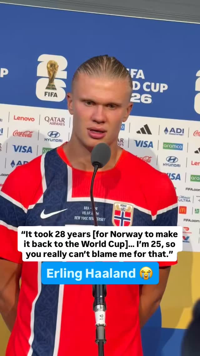 Erling Haaland speaks on Norway’s World Cup performance after upsetting Brazil 👏💯 

(Via @Iliespeeters/X)

#haaland #worldcup #norway #brazil #futbol