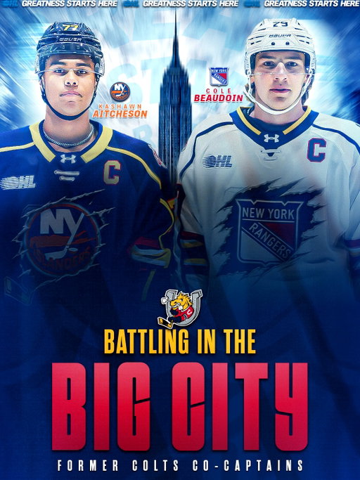 The Battle of New York 🤠

From teammates with the @BarrieColtsHockeyOHL to rivals!

#OHLAlumni