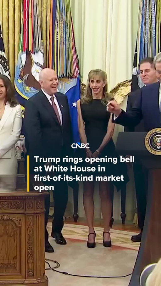 President Donald Trump on Monday morning joined the New York Stock Exchange and the Nasdaq in ringing the opening bell from the White House Oval Office for the first time ever.

Read more at the link in bio.