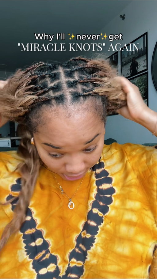 Since no one wants to say it I will. Miracle knots, boho braids all of these styles can go to hell. They don’t look cute after 2 weeks! I’m TIYAD.

#miracleknots #bohobraids #humanhair #braids