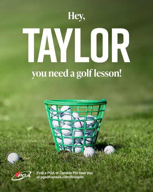 Friendly reminder 😉

If you’re looking to improve your golf game, there’s no better place to start than a lesson with a PGA of Canada Professional. Find one near you at pgaofcanada.com/findapro