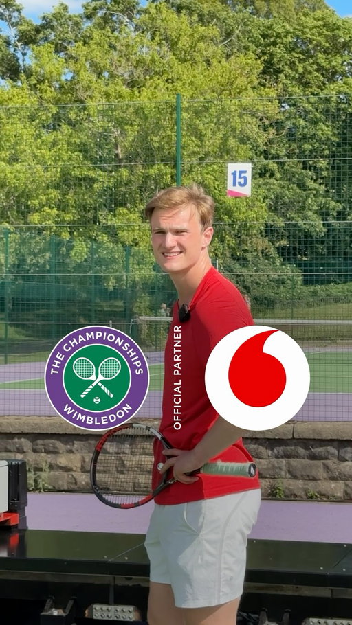 Real Wimbledon serves. Zero warning. One
Josh Berry. 🎾 

How it works: real Wimbledon serve data, captured live and beamed over Vodafone’s 5G+ network to a robotic arm - recreating the speed, spin and power of the real shot in less than a second. That’s the same connection powering your stream, your scroll, your game #OnTheNationsNetwork