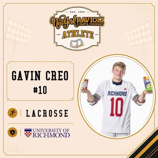 Welcome @gavincreo to the #NYRAthlete team!

Gavin joins us representing the University of Richmond men’s lacrosse team. 🥍 Proud to have him as a part of the NYR family! 🤩

#newyorkravioli #jolieravioli #partnership #lacrosse