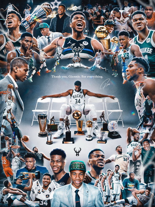 You came to Milwaukee 13 years ago as a kid from Sepolia with an impossible dream. Over the past 13 years we have witnessed you grow into one of the greatest players the game has ever seen, the greatest Buck of all time, and the driving force behind an era of Bucks basketball that will be remembered forever.

From the moment you arrived, you embraced Milwaukee as your home. You embraced the team, the community, and everyone who believed in you. Your connection with Bucks fans transcended basketball. You didn’t just play basketball in Milwaukee, you became the heart and soul of this city. You touched lives throughout our community and inspired people across the world. You believed in this city and its fans when the rest of the world doubted.

After 50 years, you delivered a championship to Milwaukee. A dream come true for generations of Bucks fans who never stopped believing. You gave Milwaukee hope. You taught us that loyalty still matters. That hard work can overcome impossible odds, and that a small-market city could still be on top all because you refused to stop believing. For one night, Milwaukee wasn’t just watching history, we were living it together.

Your legacy in Milwaukee is secured and will always be felt here. In the rafters, throughout the community, in the countless people you inspired, and the way you made an entire city believe that anything was possible.

Thank you for believing in Milwaukee and giving everything you had to this city day in and day out. You transformed the Bucks in every way, and left your mark on this organization for generations to come. You’ll always be family. You’ll always be Milwaukee’s champion. Forever a part of this city. Forever a Buck. Thank you for everything, Giannis.