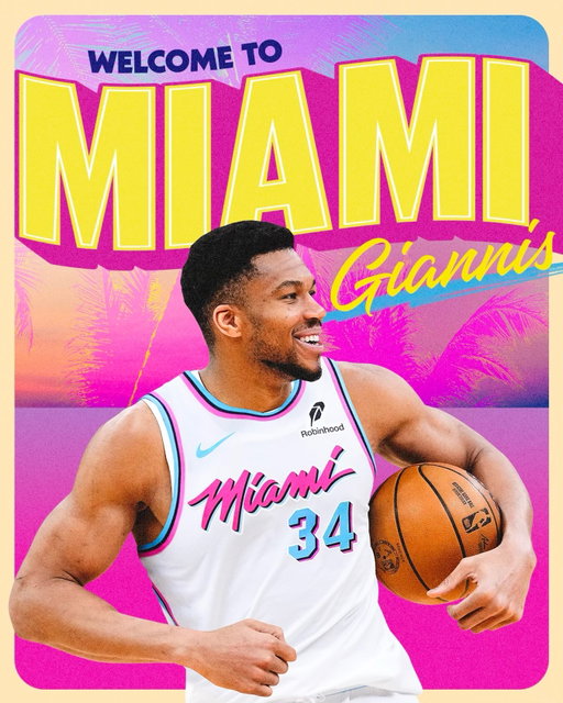 LET’S FREAKIN’ GO! Welcome to Miami, @giannis_an34!