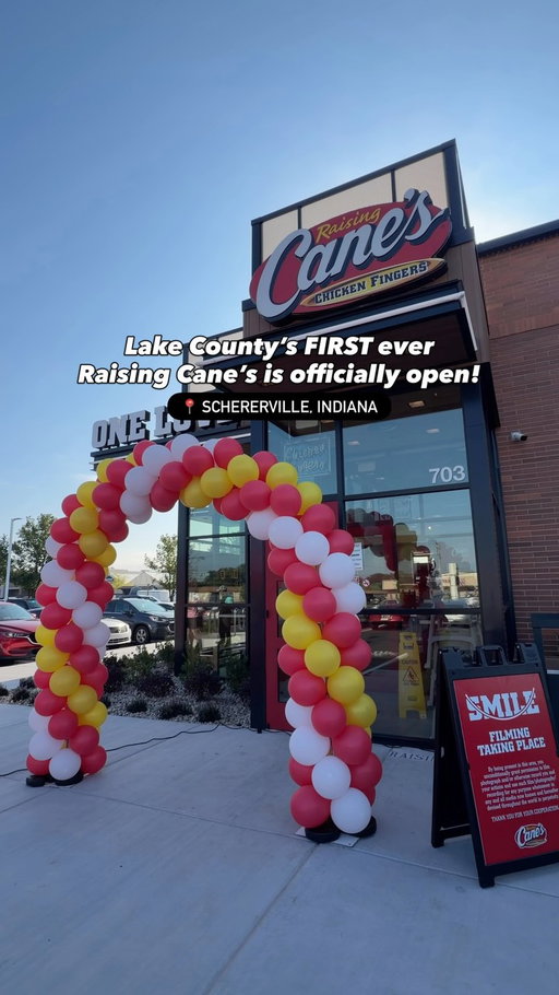 Schererville’s ONE LOVE is now open!

Cane’s is here and Lake County will never be the same.

So glad we popped in for this historical moment. 

Don’t be the last one in line- when are you going? 🙋🏻‍♀️

📍 Raising Cane’s
703 US-41
Schererville, Indiana 46375
@raisingcanes 

#livenwi #northwestindiana #raisingcanes #nwindiana #schererville