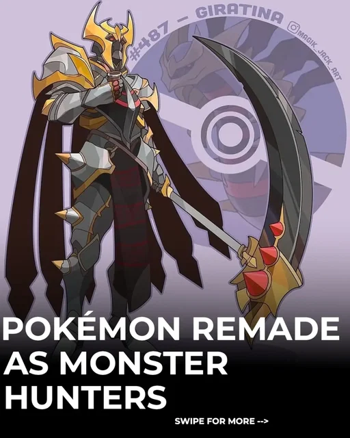 Pokémon has entered the world of Monster Hunter😍

Some forge armor from dragons that rule the skies. Others wear the scales of ancient legends or carry weapons shaped by creatures powerful enough to change the world.

Now imagine if those legendary monsters were Pokémon instead.

Rayquaza's armor would command the heavens. Giratina's scythe would strike fear into anyone who crossed its path. Greninja would become the perfect silent assassin, while Houndoom would march into battle surrounded by flames.

If Monster Hunter and Pokémon ever crossed over, this is exactly how we'd imagine it.

Which armor set would you equip first? ⚔️

Artist: @magik_jack_art