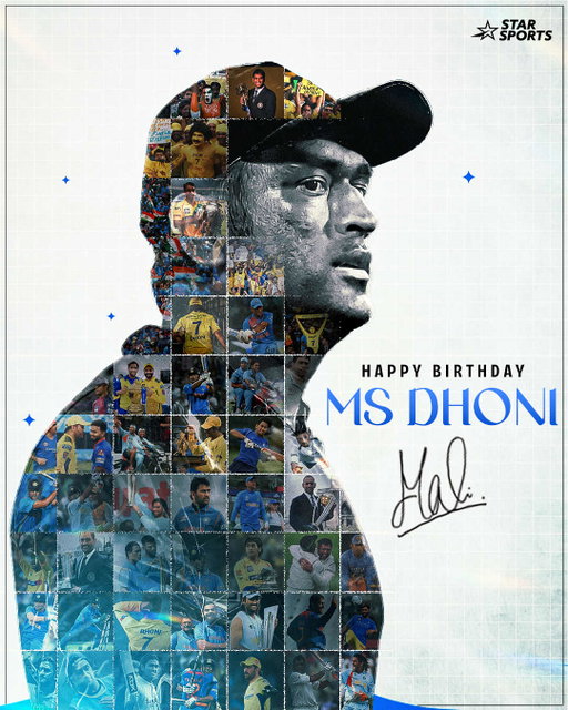 It's 7th July. Here are 7 reasons why he's Thala for a reason! 💙

🏆 The trophies
🚁 The Helicopter Shot
🧤 Lightning-fast stumpings
☝️ The Dhoni Review System
🏟️ Roaring stadiums
⚡ Thrilling finishes
💛 Yellove

Happy Birthday, #MSDhoni! 🙌