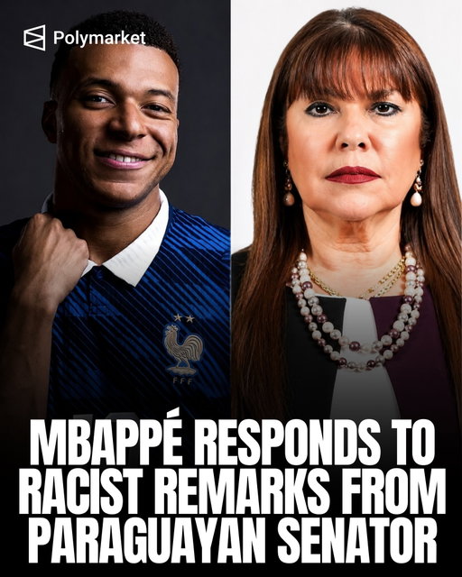 𝐖𝐇𝐀𝐓 𝐈𝐒 𝐆𝐎𝐈𝐍𝐆 𝐎𝐍? 🤯

Kylian Mbappé on Paraguayan senator Celeste Amarilla’s racist comments:

“Mrs Celeste Amarilla, 

You are a despicable woman and unworthy of your position. 

You do not represent Paraguay, that country which has sweated passion and honor throughout the competition. 

Through your recklessness and your brazen racism, the entire world has already forgotten the journey and the historic effort that your players accomplished during this World Cup, making way for an incompetent woman who gives the worst possible image of her country. 

I will never allow people like her the freedom to spread their hatred and racism across the world.”