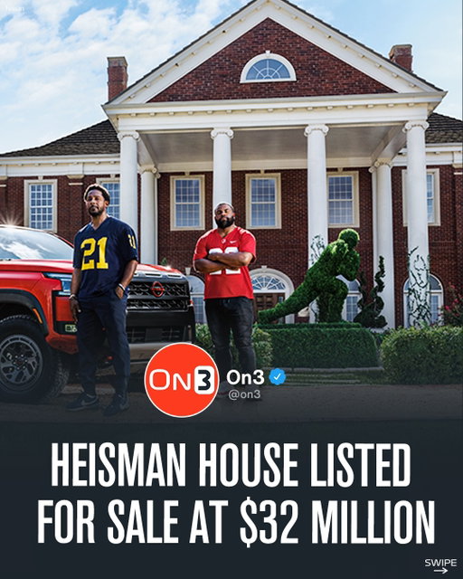 The Heisman House is up for sale with a $32 million asking price 🤯

Thoughts?

Follow @On3CFB for year round
College Football content