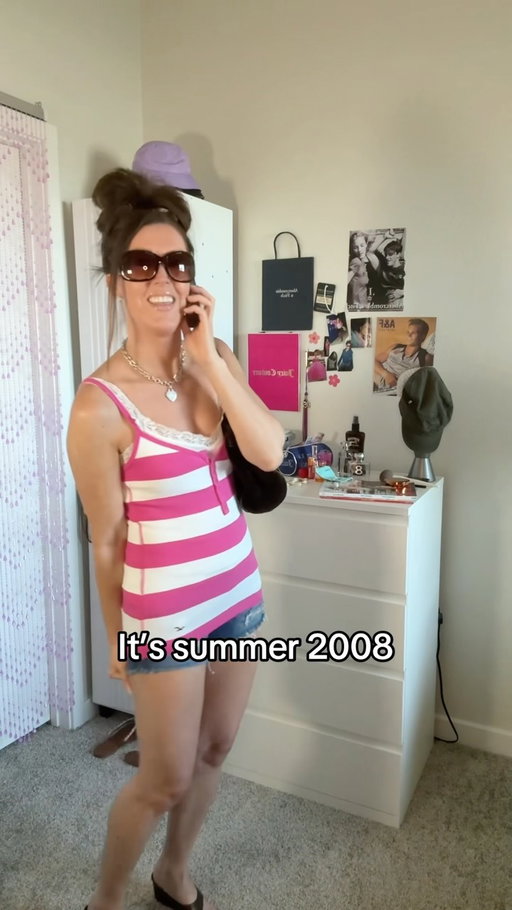 Ultra-low rise, ultra-tight, ultra-short shorts with the longest tank tops we could find, and this song on the radio on REPEAT

#millennials #2000s #2000sfashion #nostalgia