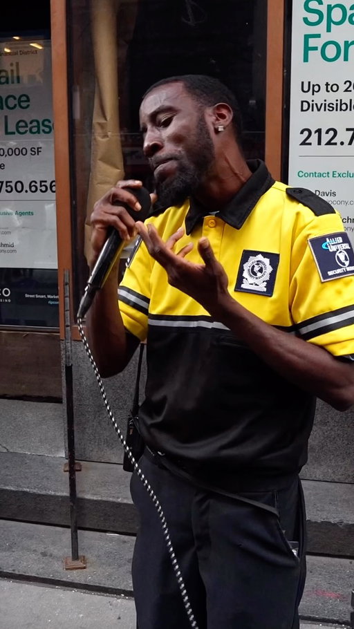 A guy stopped us while we were walking thru FiDi and asked if we would post up for a sec while he ran and grabbed his guitar. Once he @anthonysperos returned and started setting up, this security guard @thereallsmith wandered over to ask what we were up to, and ended up laying down the perfect vocals 🙌🔥 This one might be an all-timer..