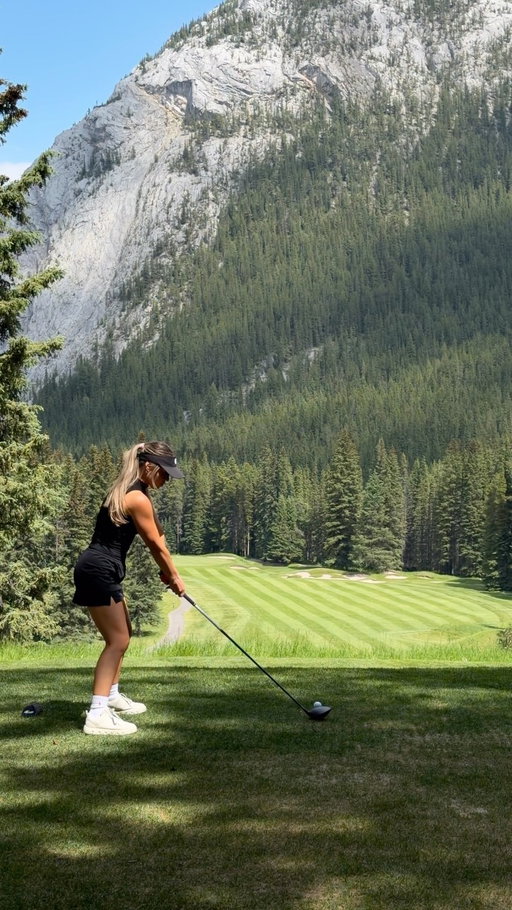 This and hitting a draw down the middle of the fairway 

#golf #golfgirl #golfcanada #albertagolf #banff