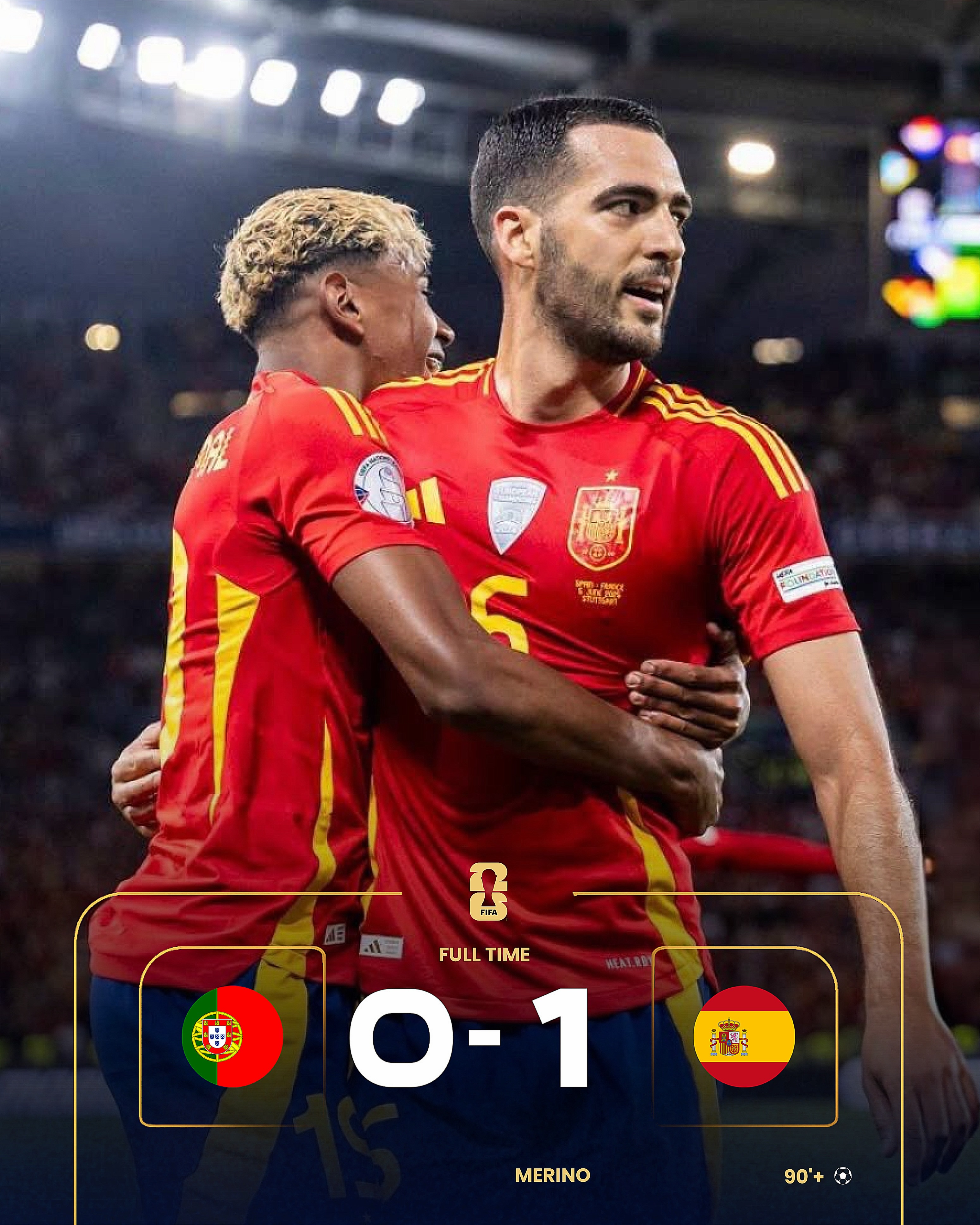 🚨| SPAIN HAS SENT PORTUGAL HOME! THIS IS THE END. LAMINE YAMAL AND CO GIVE RONALDO THE GOODBYE FROM NATIONAL FOOTBALL!

Ⓒ 𝘗𝘰𝘭𝘺𝘮𝘢𝘳𝘬𝘦𝘵𝘗𝘢𝘳𝘵𝘯𝘦𝘳