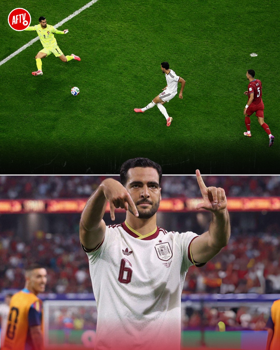 𝐂𝐋𝐔𝐓𝐂𝐇 𝐊𝐈𝐍𝐆 aka Mikel Merino scored the only goal to help Spain secure a 1-0 victory over Portugal and advance to the World Cup quarter-finals! 🔥🇪🇸

Martin Zubimendi and David Raya both remained on the bench for the whole game. 🚫

Massive congratulations to all three of our players! ❤️👏