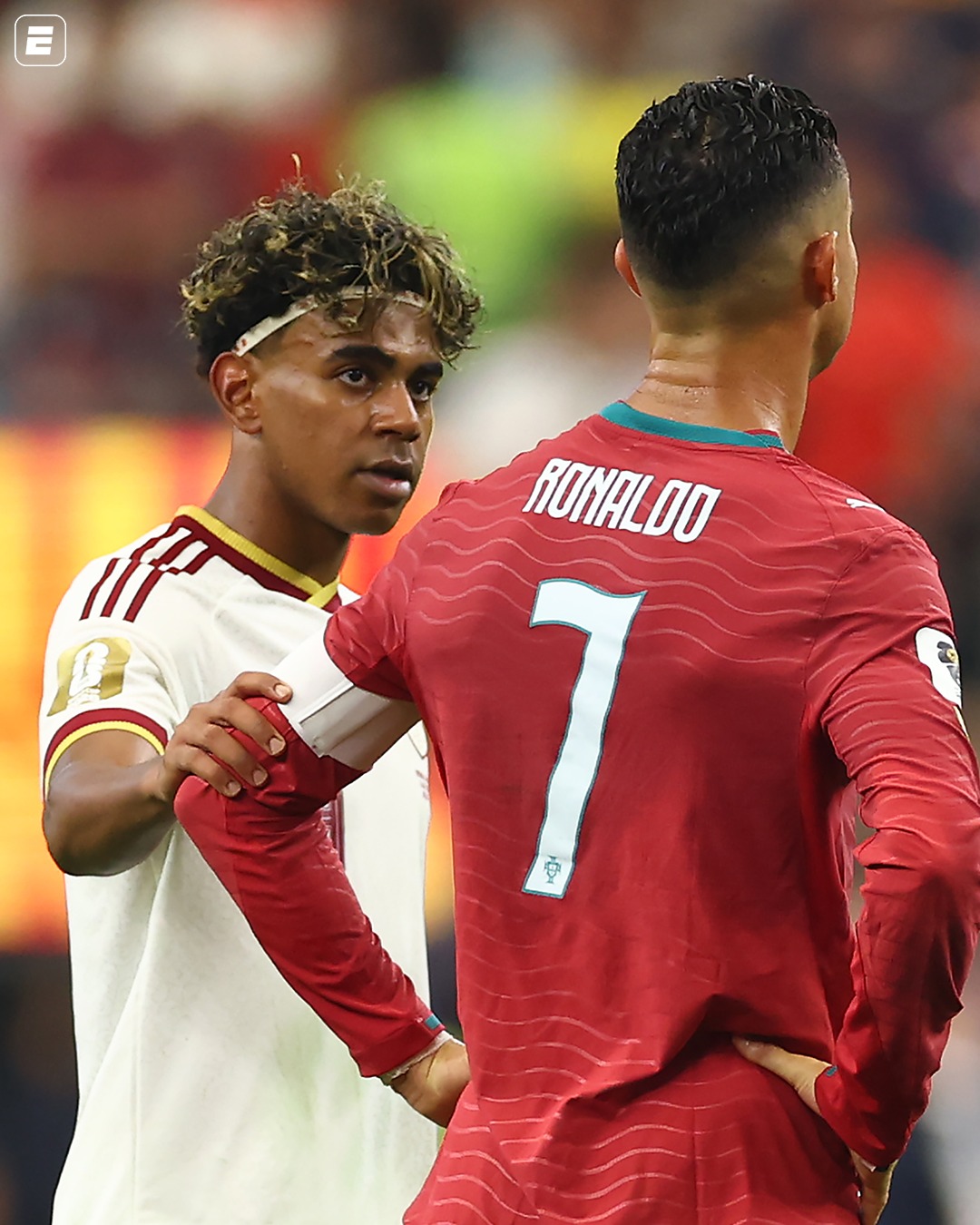 É o fim de uma era e o início de outra 🥹 Lamine Yamal foi consolar Cristiano Ronaldo após a Espanha eliminar os portugueses das oitavas de final da Copa do Mundo.

👉 Assista à Copa do Mundo FIFA pela CazéTV, no #DisneyPlus, sem custo adicional.

#ESPN2026 #FIFAWorldCup #CristianoRonaldo