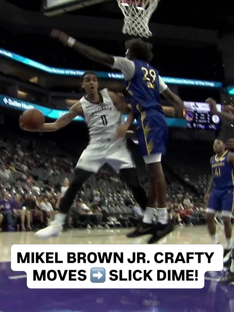 @mikel_brownjr flashes the handles, spins past the defense, and fires a DIME! 🤯 California Classic on Prime, ESPN+, NBA TV <link in bio>