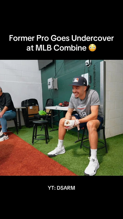 Former Pro Goes Undercover at MLB Combine 😳

#baseball #mlb #perfectgame