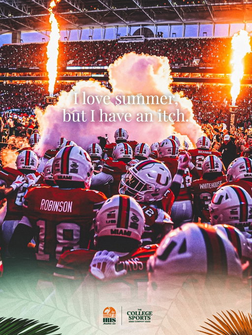 Nothing compares to @canesfootball season… WE’RE READY ⏳🔥 😤

•
•
•
•
#ItsAllAboutTheU #Canes🙌 #MiamiHurricanes #TheU #miami