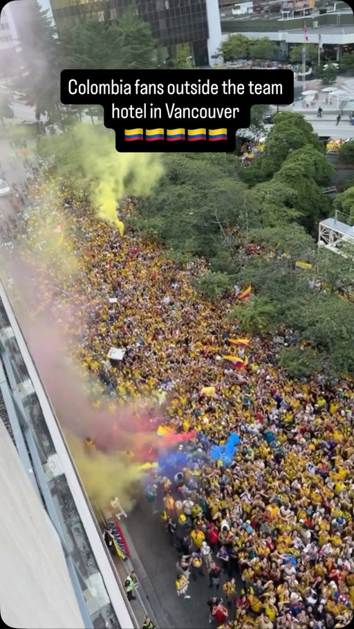 Colombia is READY 🇨🇴 

🎥: @laporti10 #fifaworldcup #colombia #vancouver
