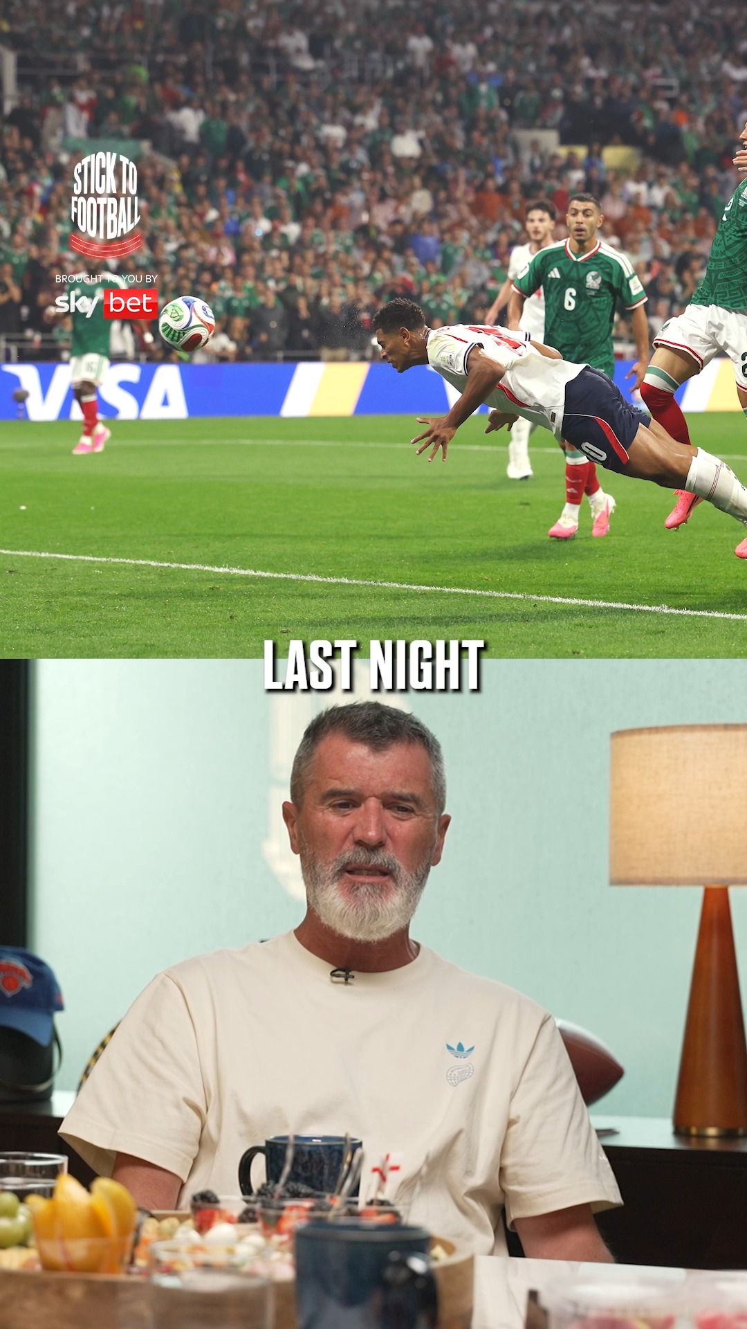 "You can't coach that!" 🔥

Roy Keane hailed Jude Bellingham's brace against Mexico, putting him alongside some of England's all-time great midfielders. 👀
